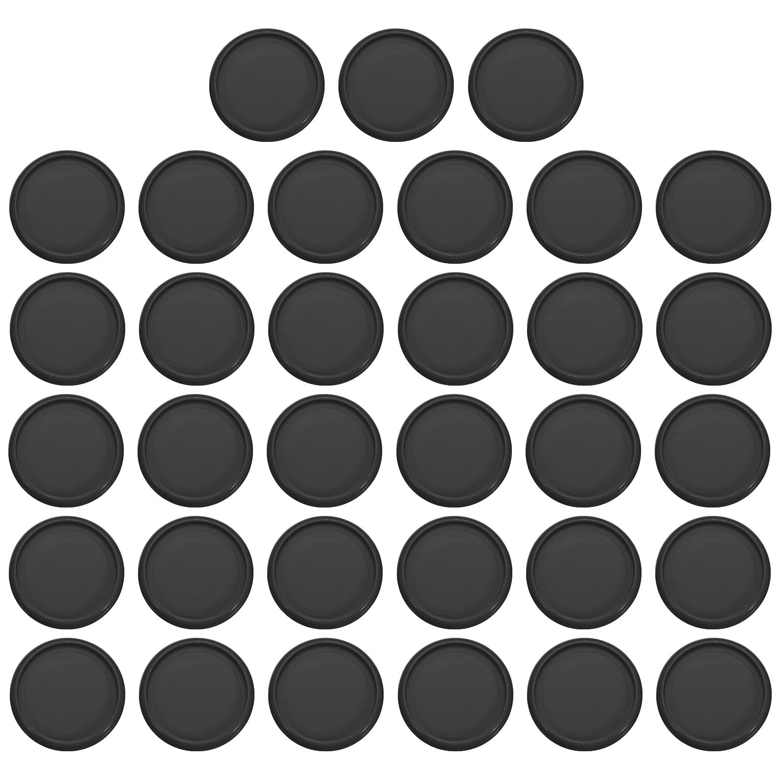 PATIKIL 28mm Plastic Book Binding Discs, 33 Pack Discbound Expansion Discs Round Binder Rings for DIY Notebook Planner Black