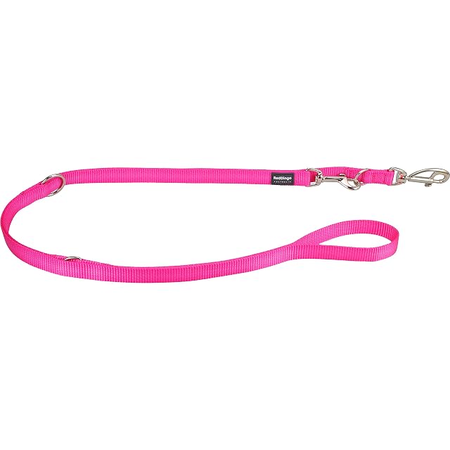 Red Dingo Correa Multiusos para Perro, pequeña, Rosa Fuerte