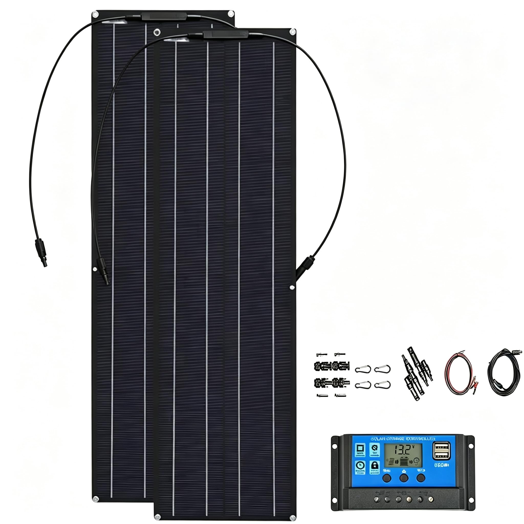Elastyczny zestaw paneli słonecznych 50W/100W z kontrolerem 40A