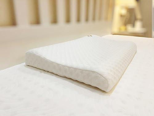 airtrot Almohada de látex, almohada ergonómica sin olor para dormir, alivia la presión, dolor de cuello y hombros, almohada ortopédica cervical para