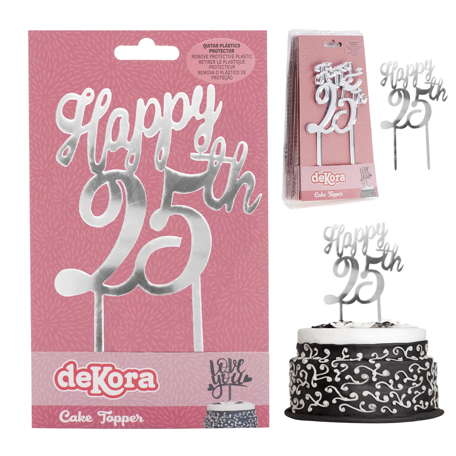 Silberner Folienballon "5" Für Kuchen | 12 Cm, Aufblasbar, Selbstversiegelnd – Perfekt Für Geburtstage & Jubiläen