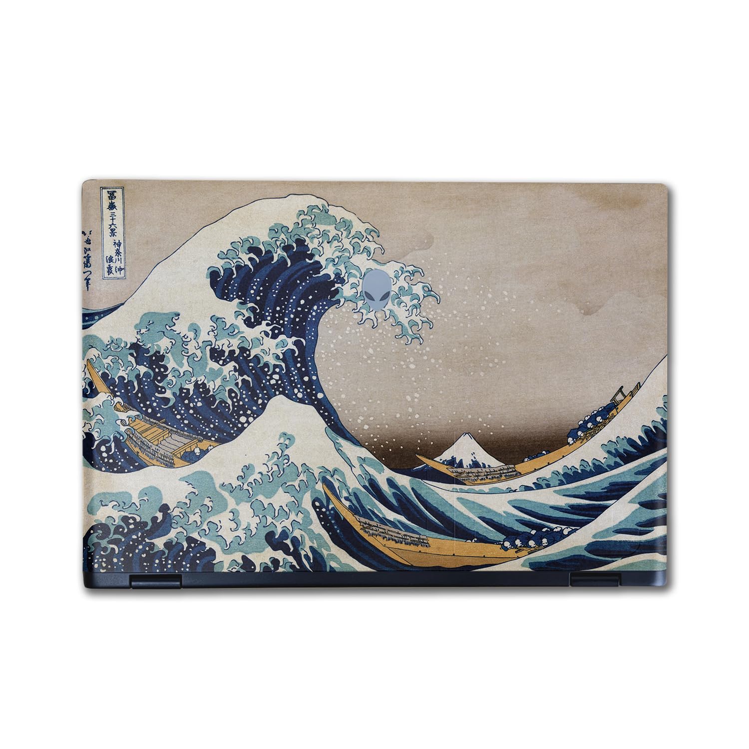 Laptop Skin Compatible with Alienware M16 R2 (2024) - Great Wave of Kanagawa - Premium 3M Vinyl Protective Wrap Decal Cover - Easy to Apply | Crafted in The USA by MightySkins