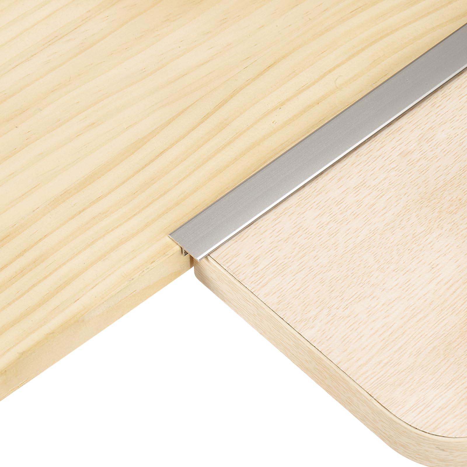 sourcing map 2.9ft x 0.59" T Molding Floor Transition Strips, Aluminium Alloy Vinyl Flooring Gap Trim for Joining Laminate Planks Tiles Floor Gaps, Gray โ image 1