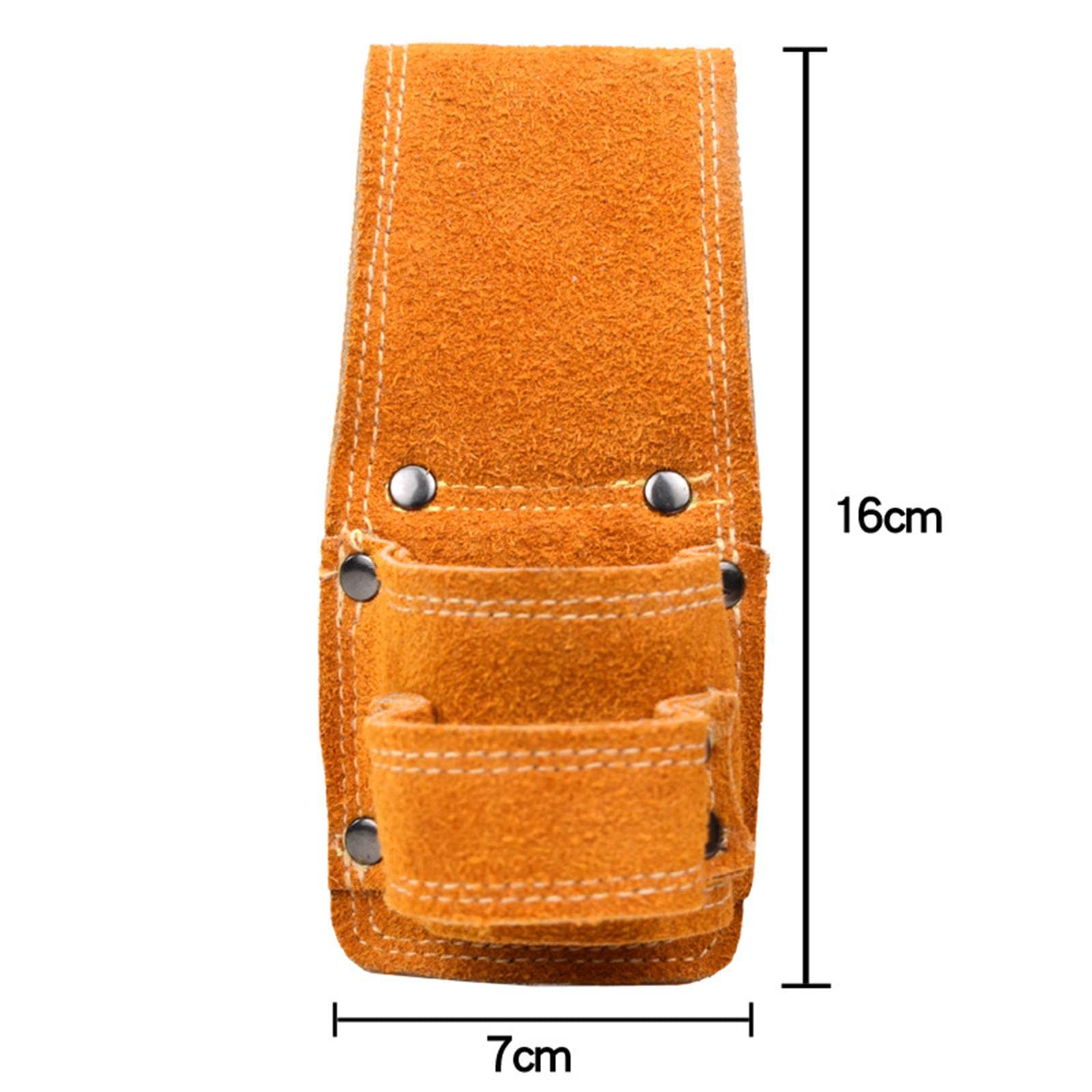 PU Leather Axe Belt Loop Organizer Kieszeń do Rzemiosła Stolarzy Stolarki Jeden otwór 16x7 cm