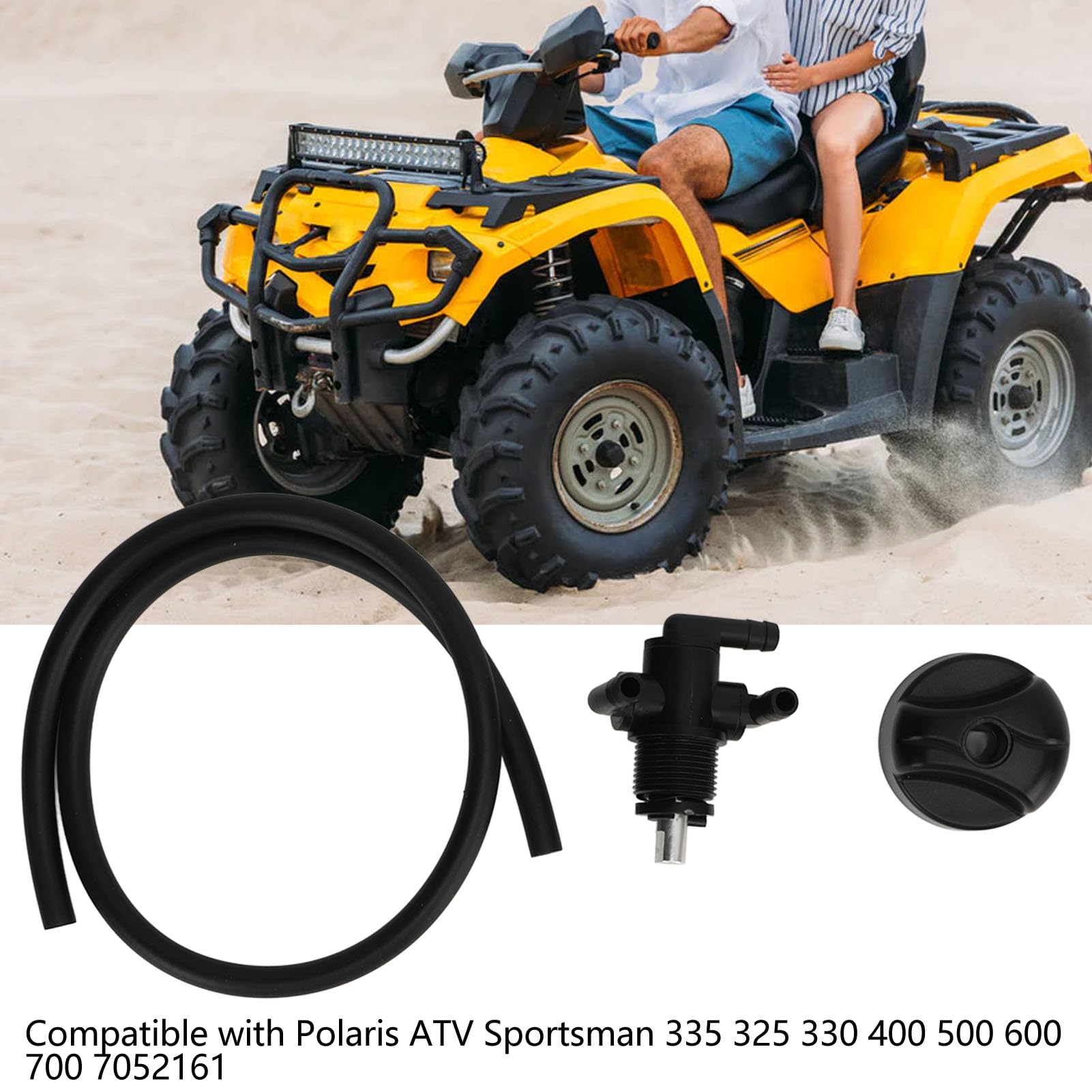 Haofy 3-drożny zawór odcinający zbiornik paliwa przełącznik z przewodem paliwowym do Polaris ATV Sportsman 335 325 330 400 500 600 700. Przełącznik zaworu odcinającego paliwo