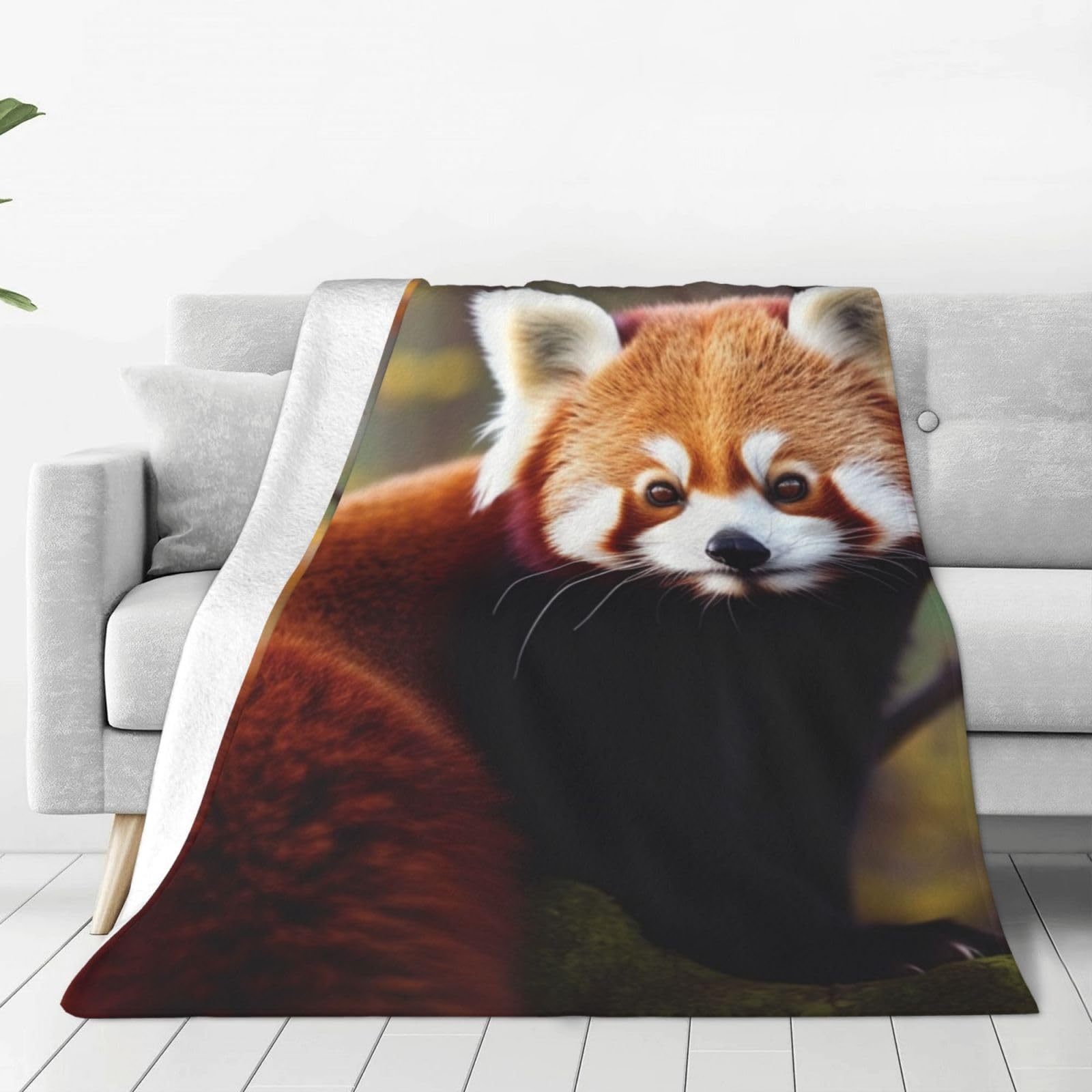 The Sleeping Panda Coperta super morbida e leggera pelosa flanella coperta per divano letto divano per bambini ragazzi ragazze 127 x 101,6 cm