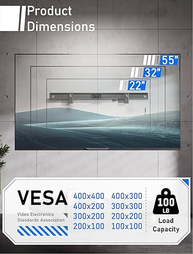 Miniatura 2 de Soporte de pared para TV sin pernos, soporte de TV sin taladros para TV de 22 a 55 pulgadas, soporte de TV sin tachuelas para paneles de yeso de