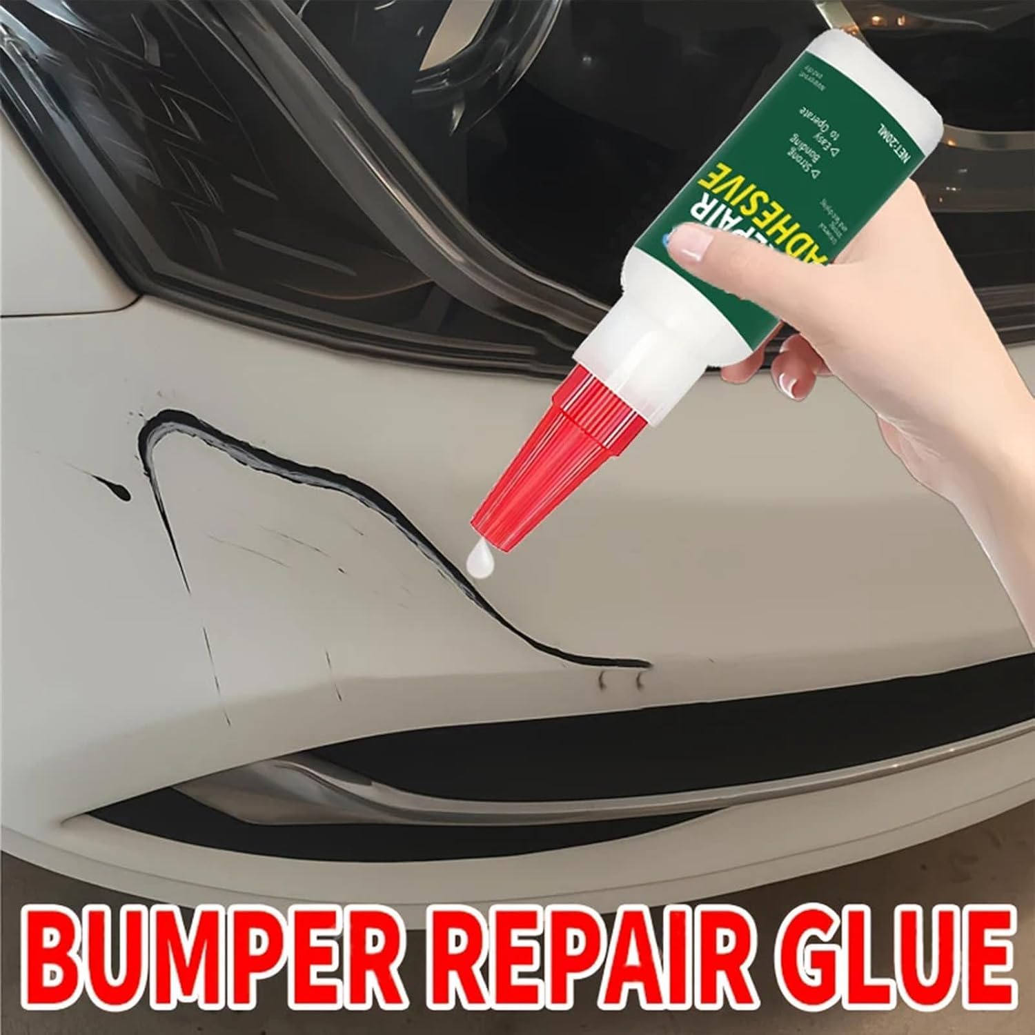 Adesivo Multiuso per Riparazione di Paraurti Auto, A Presa Rapida (5pcs)