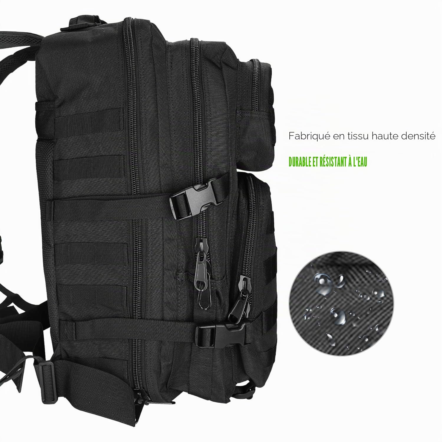 ProCase Sac à Dos Militaire de Grand Volume, Sac Tactique Voyage Multifonction, Sac Crossfit Randonnée pour Trekking/Randonnée/Camping/Voyage/École/Pêche/Alpinisme