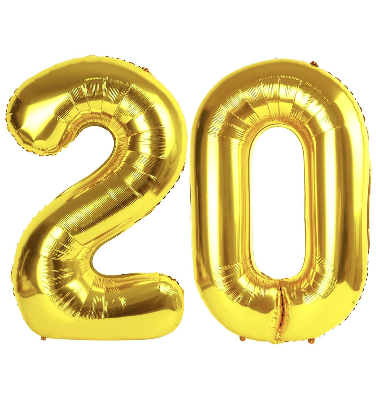 Photo 1 of Gold Number 20 Balloon 40 inch, 20 Number Balloons, 20th Gold Birthday Decorations, 20 Year Old Girls Boys Golden Party Supplies