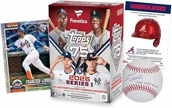 2026 Topps Series 1 Baseball Fanatics Blaster Trading Card Box 2-3 Spring Training Base Card Parallels Per Box