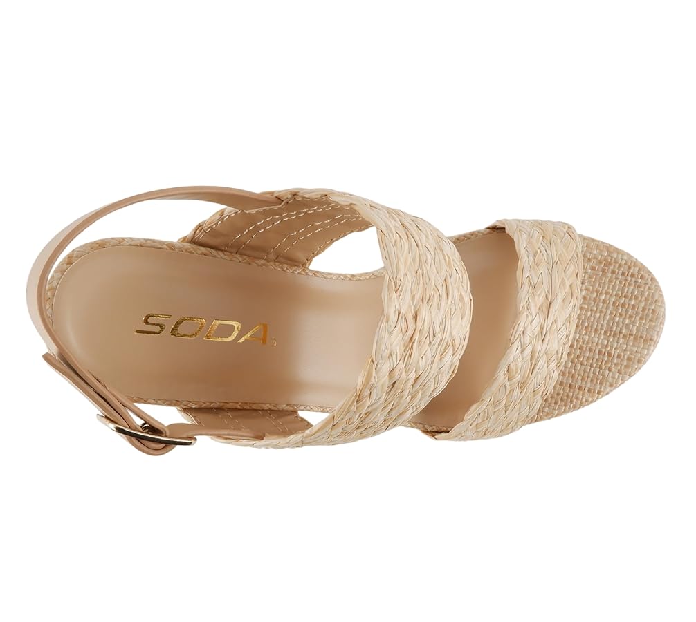 Amazon.com | Soda “Home” ~ Women Round Toe Raffia Upper High Amazon.com | Soda “Home” ~ Women Round Toe Raffia Upper High