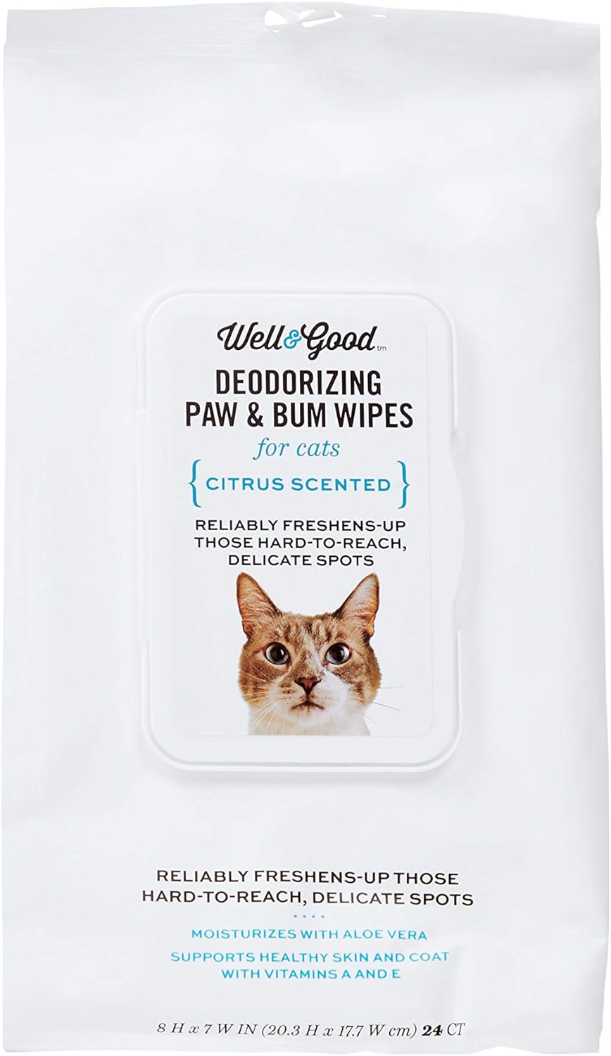 Petco Brand Well & Good Deodorizing Paw and Bum Cat Wipes