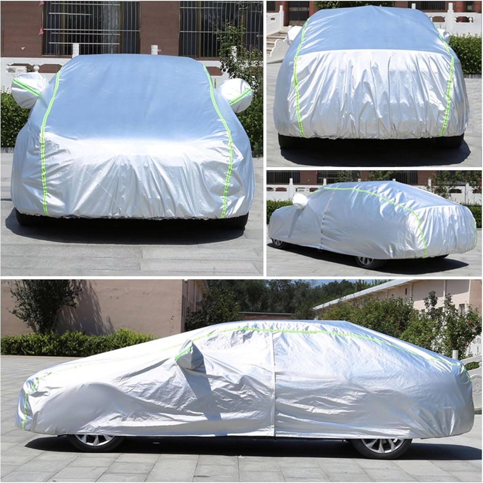Autogarage für Toyota Land Cruiser 200(2011-2015),wasserdicht, UV-beständig – reflektierende Streifen, Türreißverschluss, Tasche, 4 Jahreszeiten, maßgefertigt