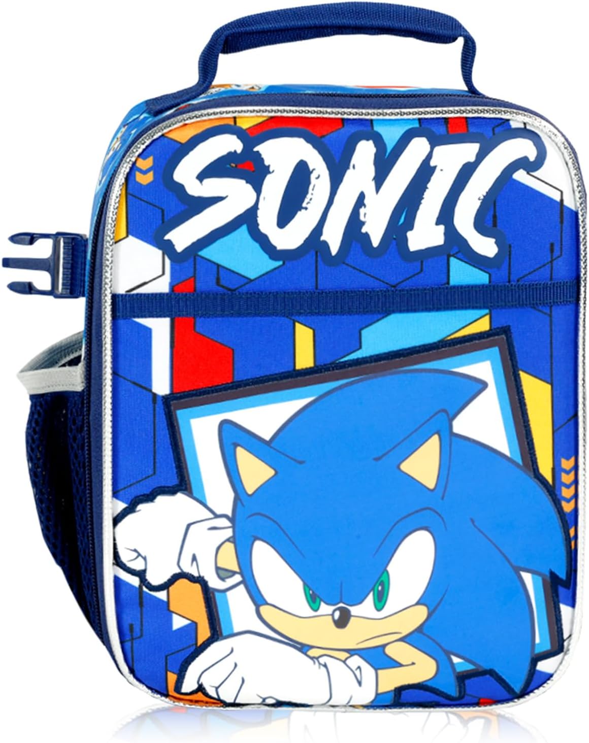 Sonic the Hedgehog Backpack with Lunch Bag Set - Bundle with 17" Backpack, Lunch Box, Water Bottle, Stickers, and More | Sonic School Bag with Lunchbox for Kids