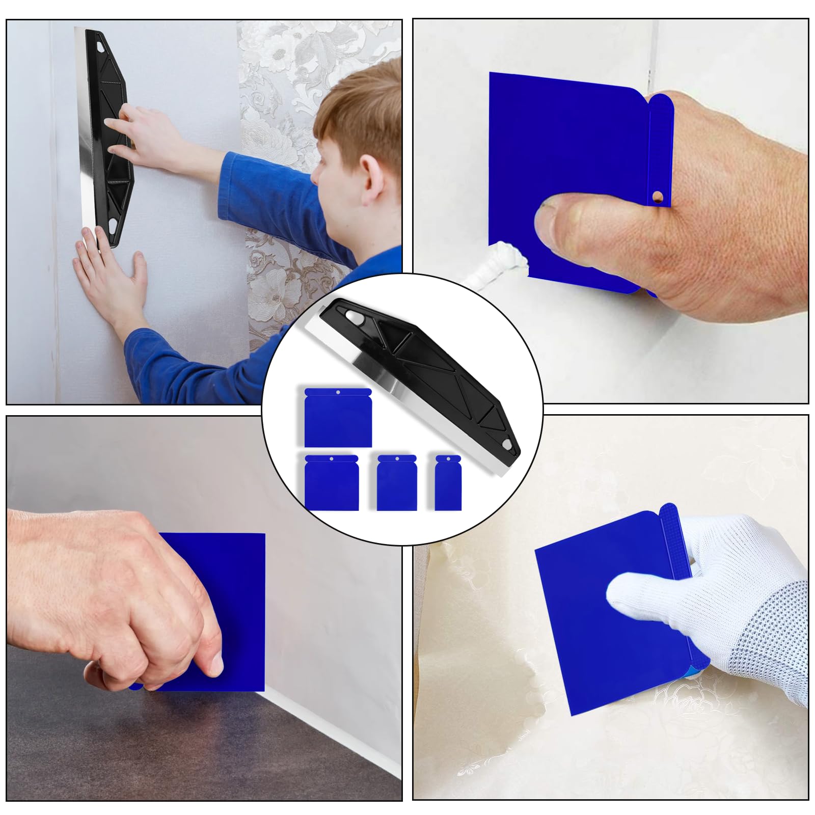 3Pcs Paint Trim Guard 24inch Stainless Steel Paint Edger Tool Reusable