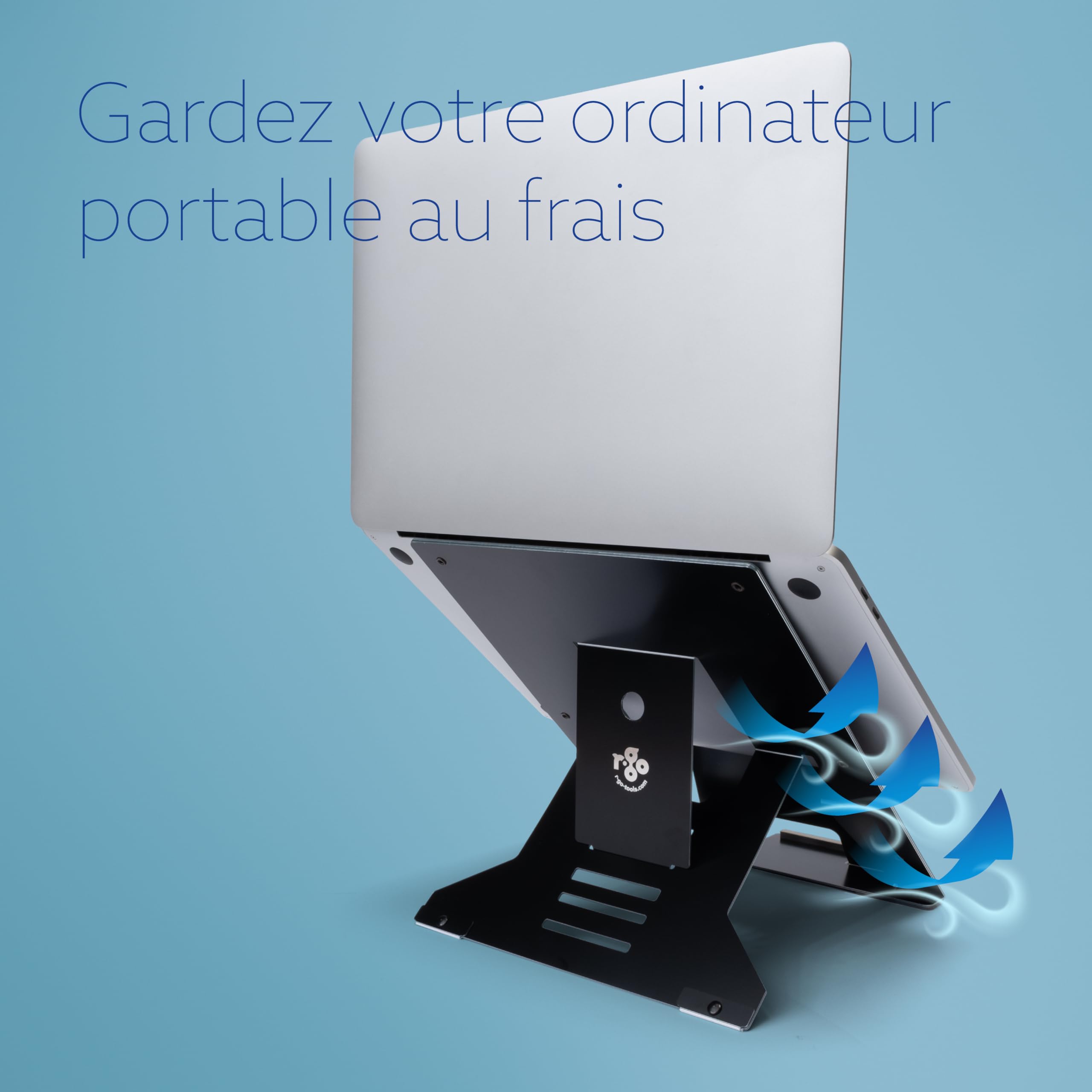 R-GO Riser Document Support pour Ordinateur Portable avec Porte-Documents, réglable pour Le Bureau ou la Maison, en Aluminium, Ultra Fin, Compatible avec Les Ordinateurs Portables de 10 à 22 Pouces,