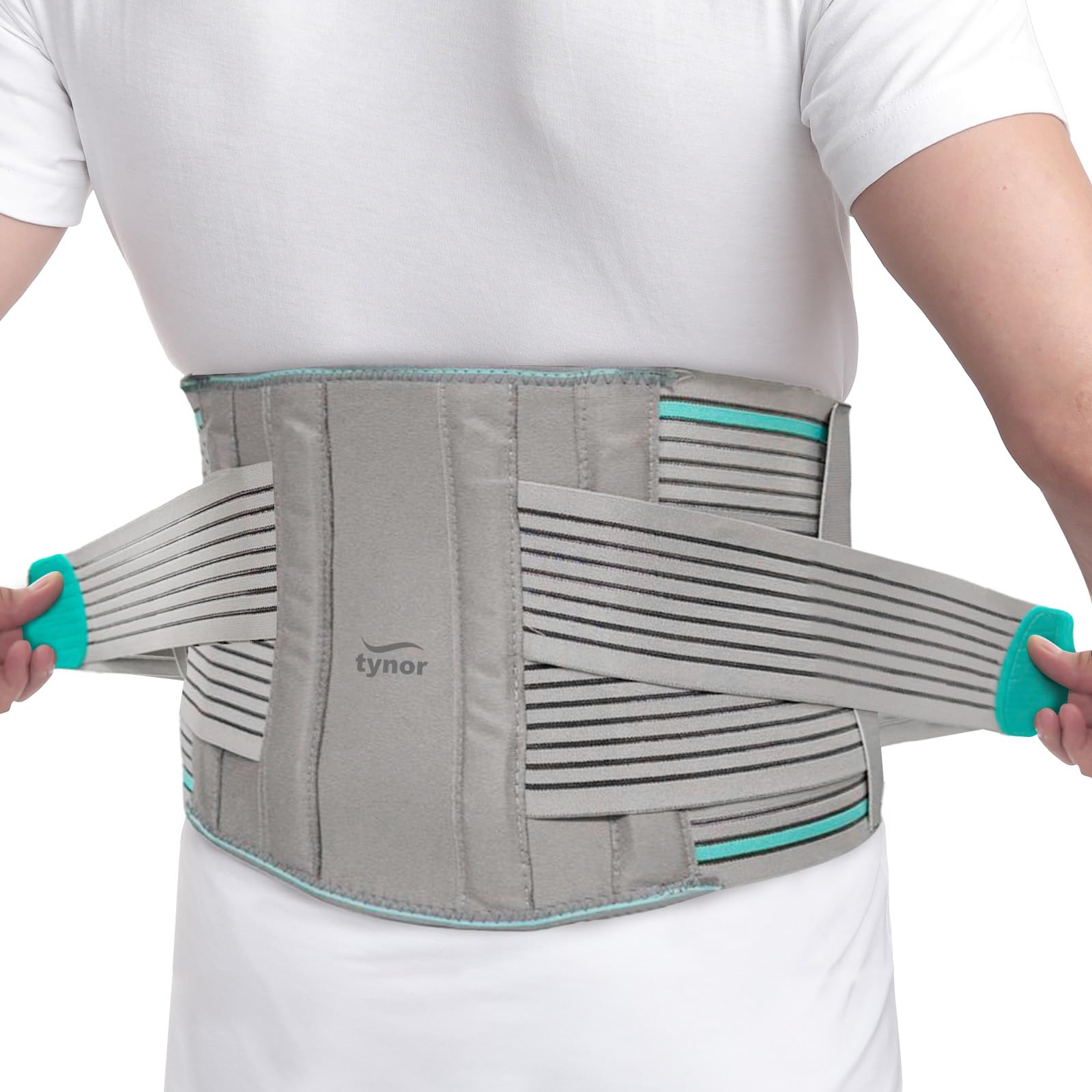 Tynor LS Belt Lumbopore, Grey, Medium, 1 Unit