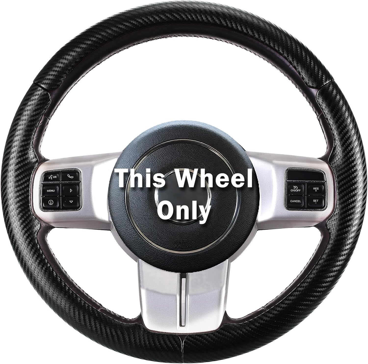 Steering Wheel Covers for Wrangler (JK 2011-2018/Unlimited 2011-2017), Steering Wheel Cover for Jeep Grand Cherokee IV(WK2 2011-2013) Compass I(MK49 2011-2016) Patriot(2011-2017) Liberty(2011-2012)