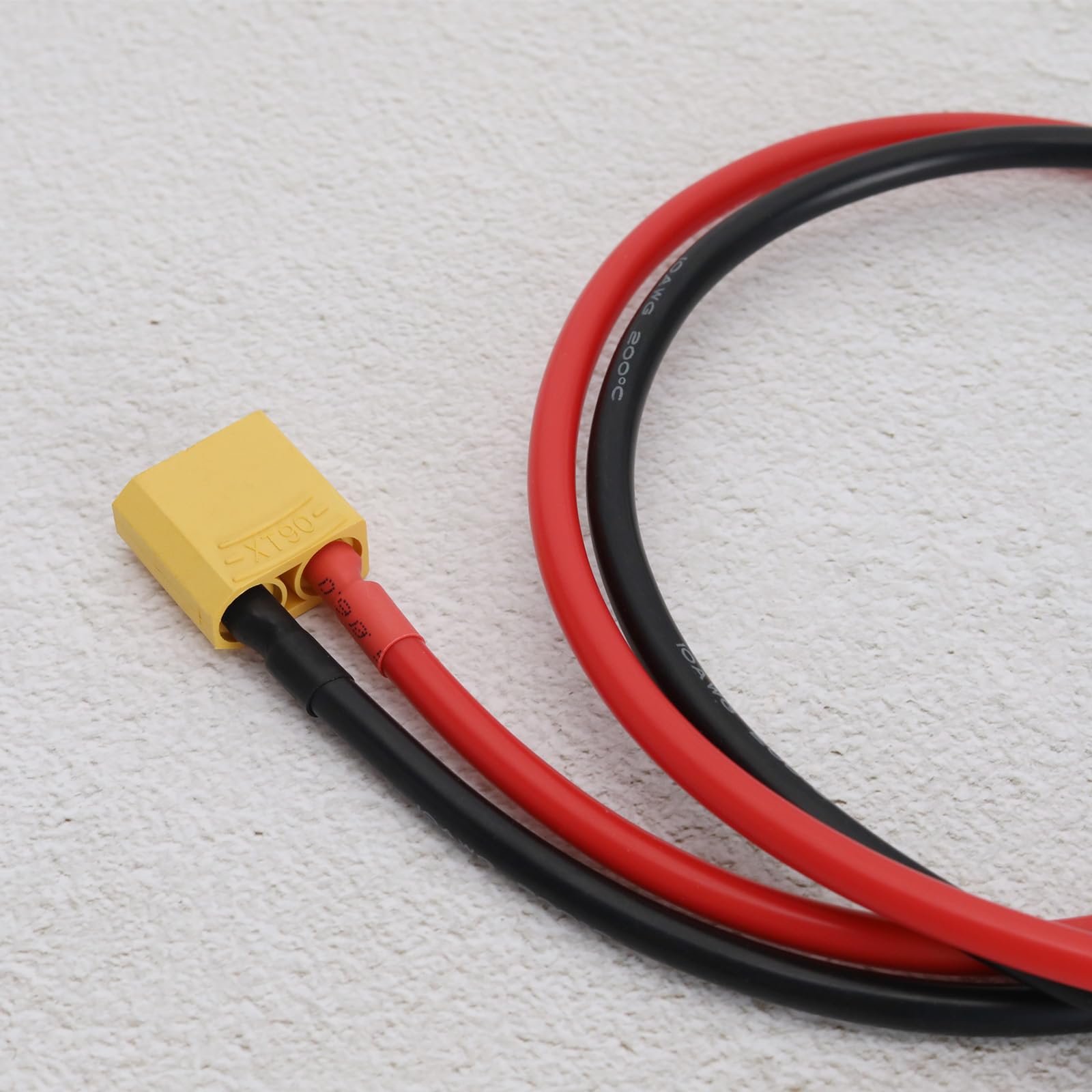 The Lord of the Tools XT90 do O-ring kabel złącza 10AWG silikonowe zaciski przedłużacz kabel zasilający do dronów wyścigowych RC FPV (zaciski męskie XT90 na O-ring)