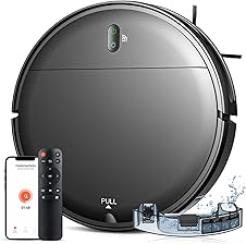 [80% off] Robot Vacuum and Mop Combo, 2 in 1 Robotic Vacuum Cleaner with Schedule, App/Alexa/Voice Control, Slim 2.87", Self-Charging, 2300 Pa Suction & Long Runtime, Ideal for Hard Floor, Pet Hair, Carpet