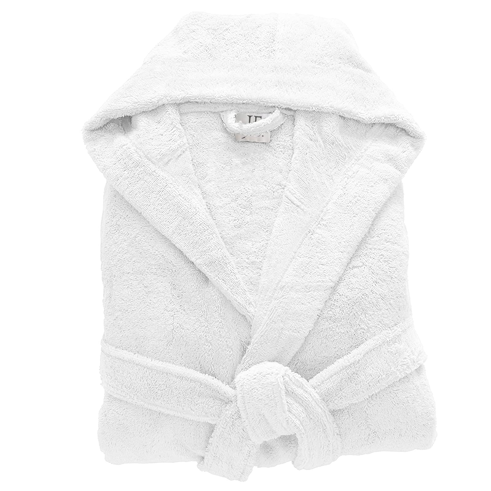 Mens Ladies Unisex Egyptian Cotton Terry Towelling Shawl Collar And Hooded Bathrobe — view 27