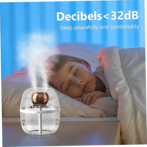 Miniatura 7 de Air Humidifier for Bedroom 2L USB Cool Mist Humidifiers Dual Spray Portable Humidifier with Night Light Quiet 32db 360 Wide Area Coverage for Baby