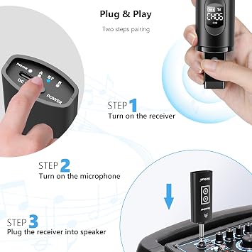 Bietrun WXM19 with 2 Pack Mic Stand
