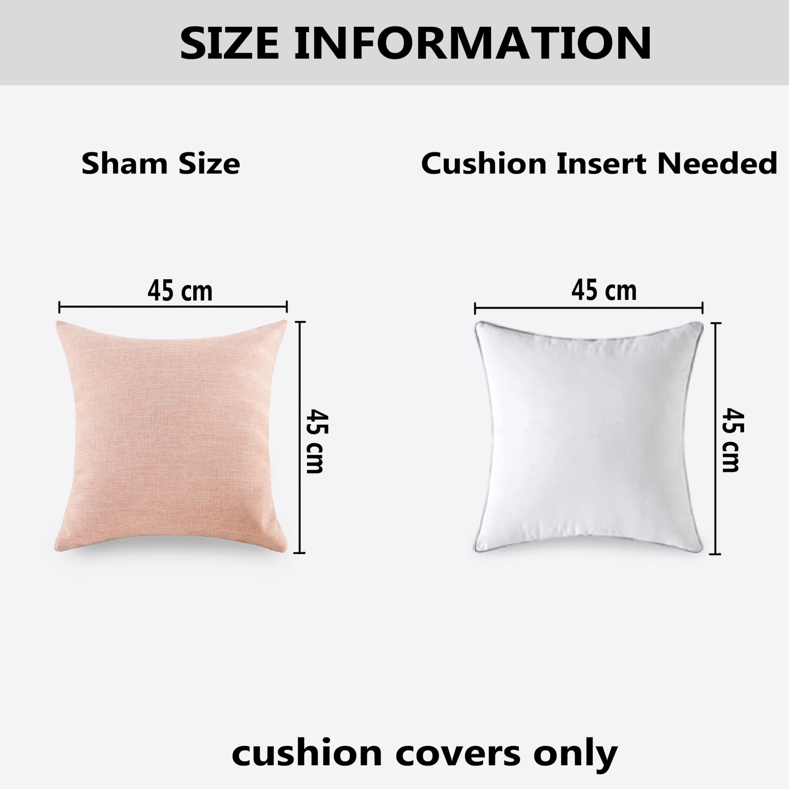 Home Brilliant Checker Plaid Cushion Covers 18x18 Set of 2, Textured Decorative Pillow Covers 45cm x 45cm - Image 4
