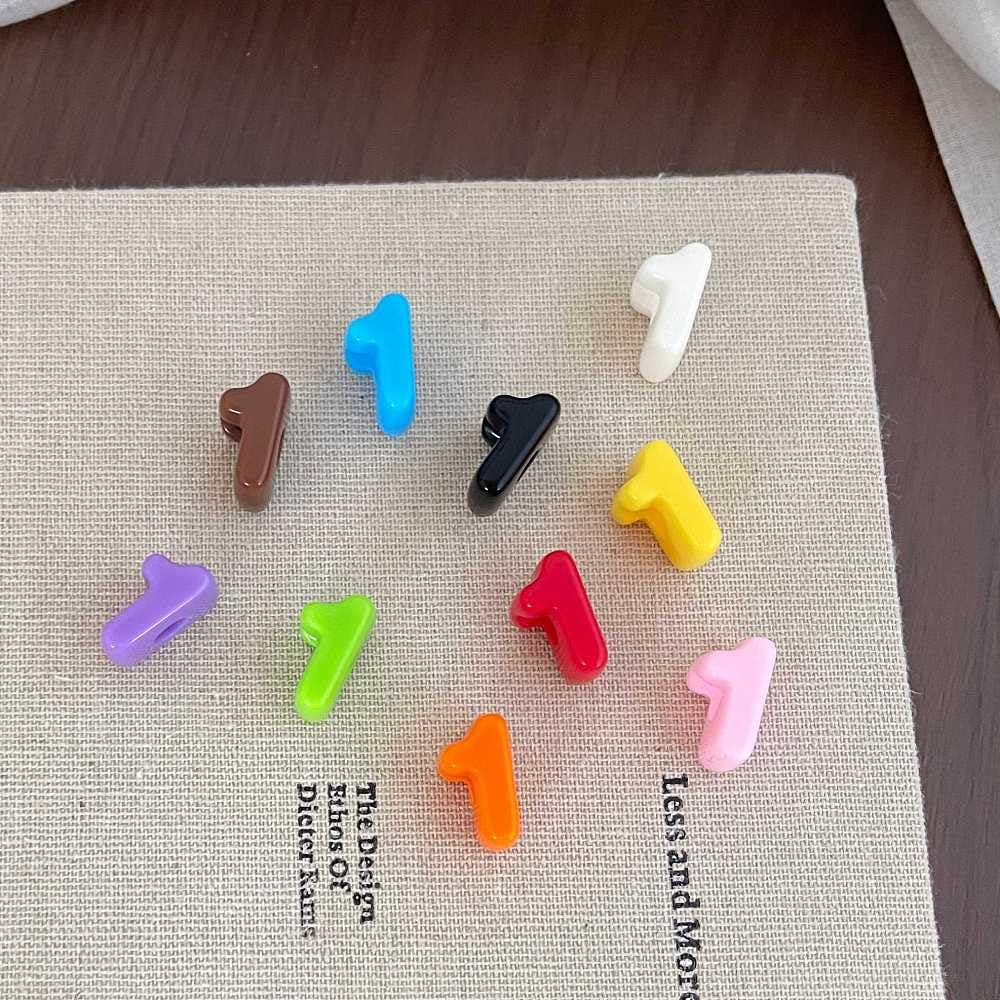 DanLingJewelry Perline acriliche con foro grande numero 1, 500 g, per
