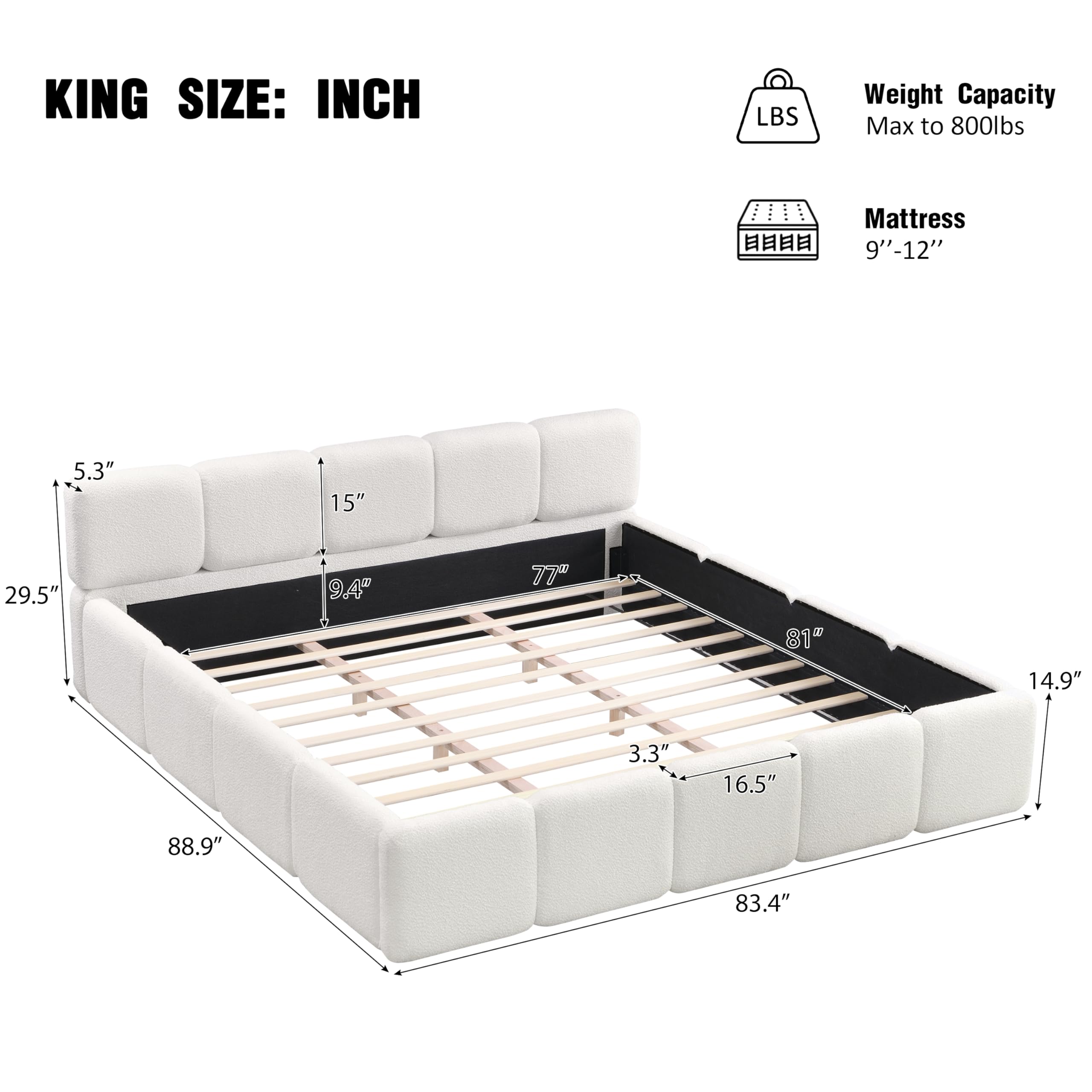 Amazon.com: Christopher Knight Home Hazel King Size Platform Bed