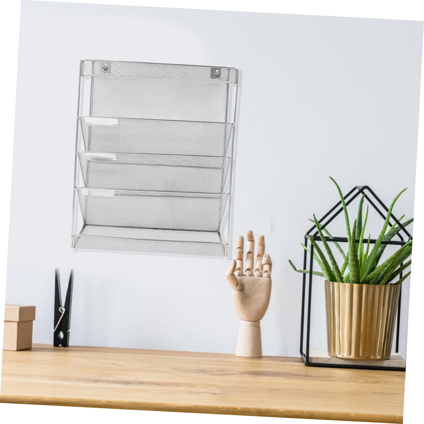 Uonlytech Wand-dokumentenhalter Mit Hängeregistratur-organizer Für Büro Hängeordner-organizer Aktenhalter Wandhalter Hängende Wandregistratur Kühlschrankregal Halter Für Kühlschrank