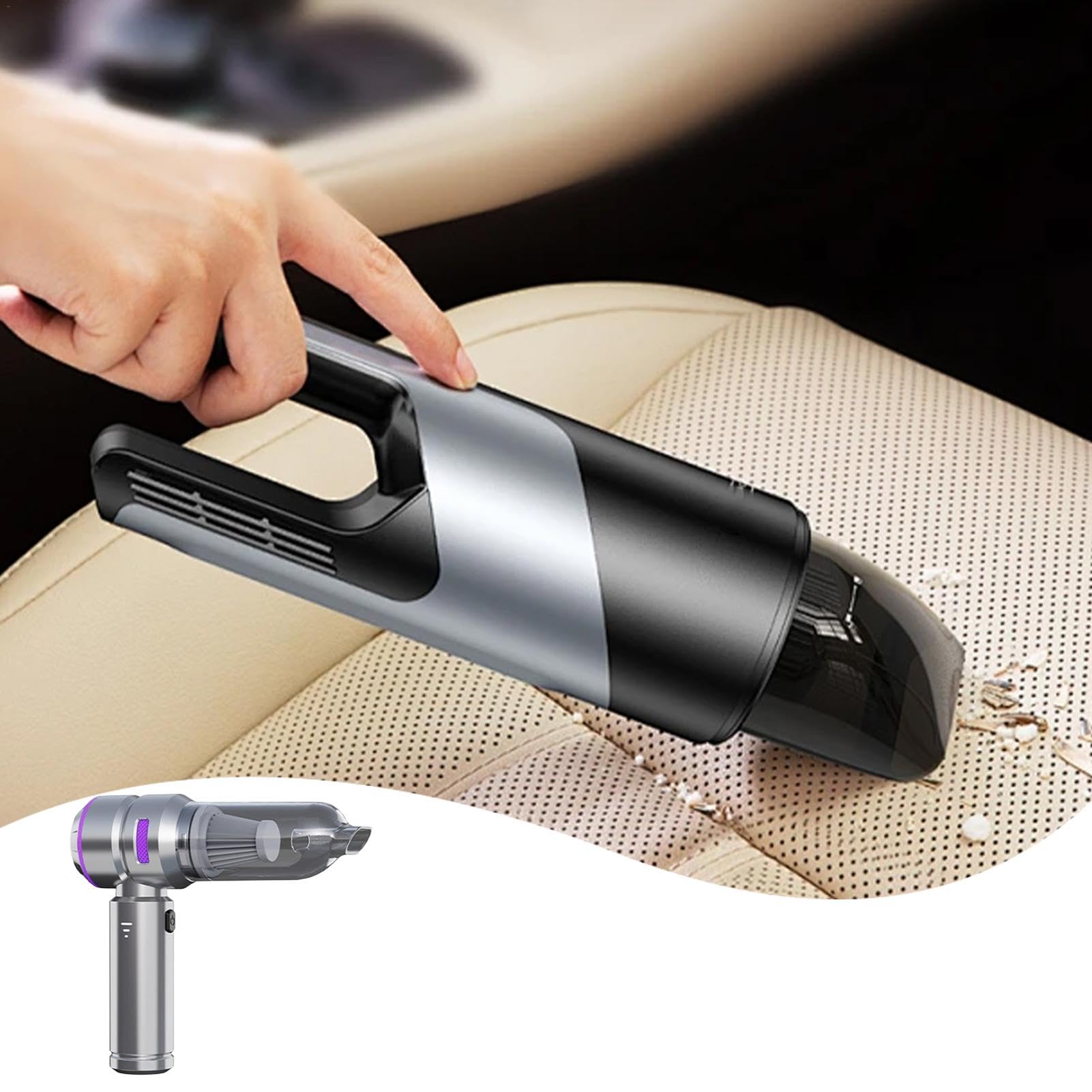 Teksome Aspirapolvere per auto,Aspirapolvere per auto senza fili