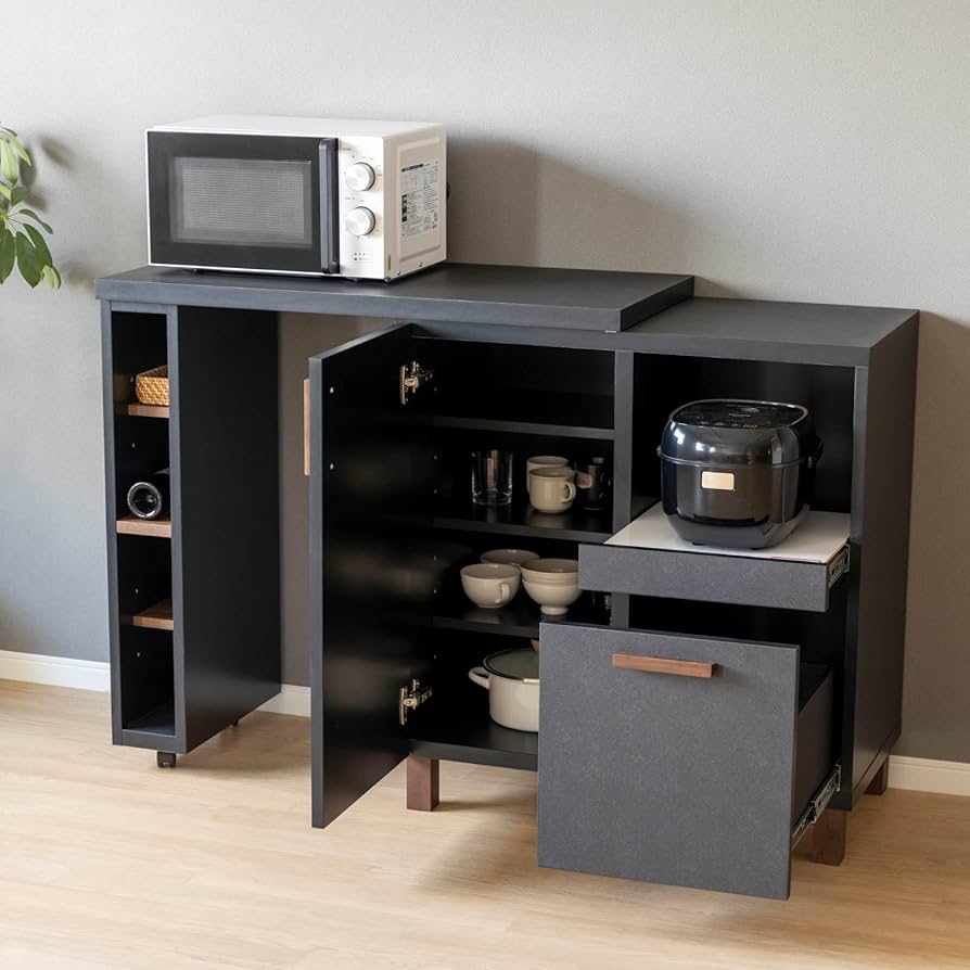 Amazon.co.jp: tac INTERIOR キッチンカウンター ゴミ箱収納