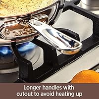 Vista 7 de All-Clad Copper Core 5-Ply Stainless Steel Fry Pan 12 Inch Induction Oven Broiler Safe 600F Pots and Pans, Cookware Silver