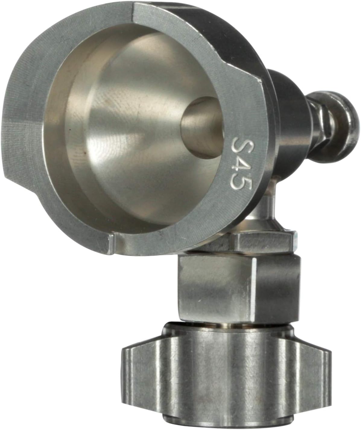 3M PPS 2.0 Spray Gun Adapter #S24, 26110, 1/4 Inch Female, R-Angle 18 Thread NPS, Side Cup Mount, Connects Select Kobalt (Lowe’s), Snap-On and Fuji Paint Guns to PPS 2.0 Paint Spray System, 1 Pack