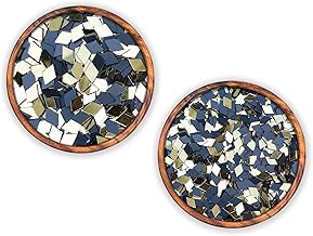 YAVIX Golden Barfi Craft Mirrors | Perfect for Lippan, Fabric, Mandala Art, Jewelry Making | 110 Medium and 210 Small Shapes Mirrors, Total 320 Pieces (Barfi Shape)