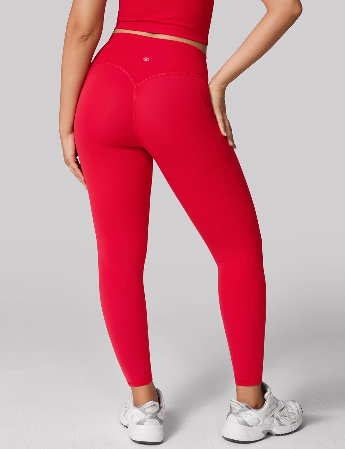 UNISSU Hugcurve No Front Seam High Waisted Workout Leggings with Pockets for Women Buttery Soft Yoga Pants Gym Tights - 25''