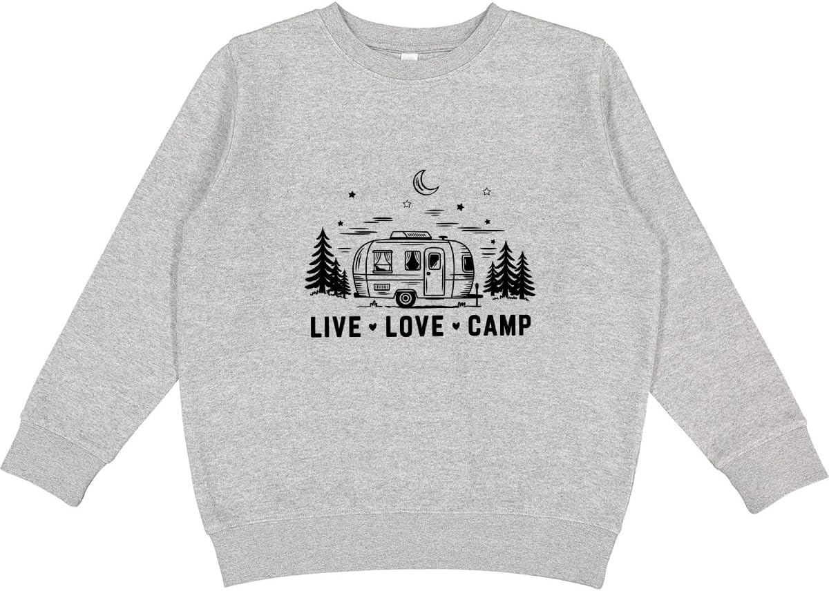 inktastic Camping Summer Trip Live Love Camp Youth Sweatshirt
