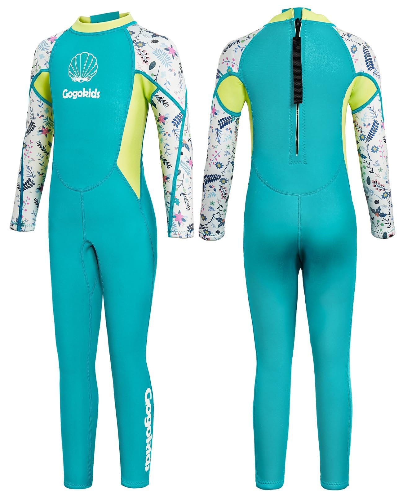 Gogokids Wetsuit Kids, 2.5mm Neoprene Thermal Swimsuit with UV Protection & Back Zipper, Full Wet Suits for Girls Boys Swimming in Cold Water, Surfing, Snorkeling โ image 1