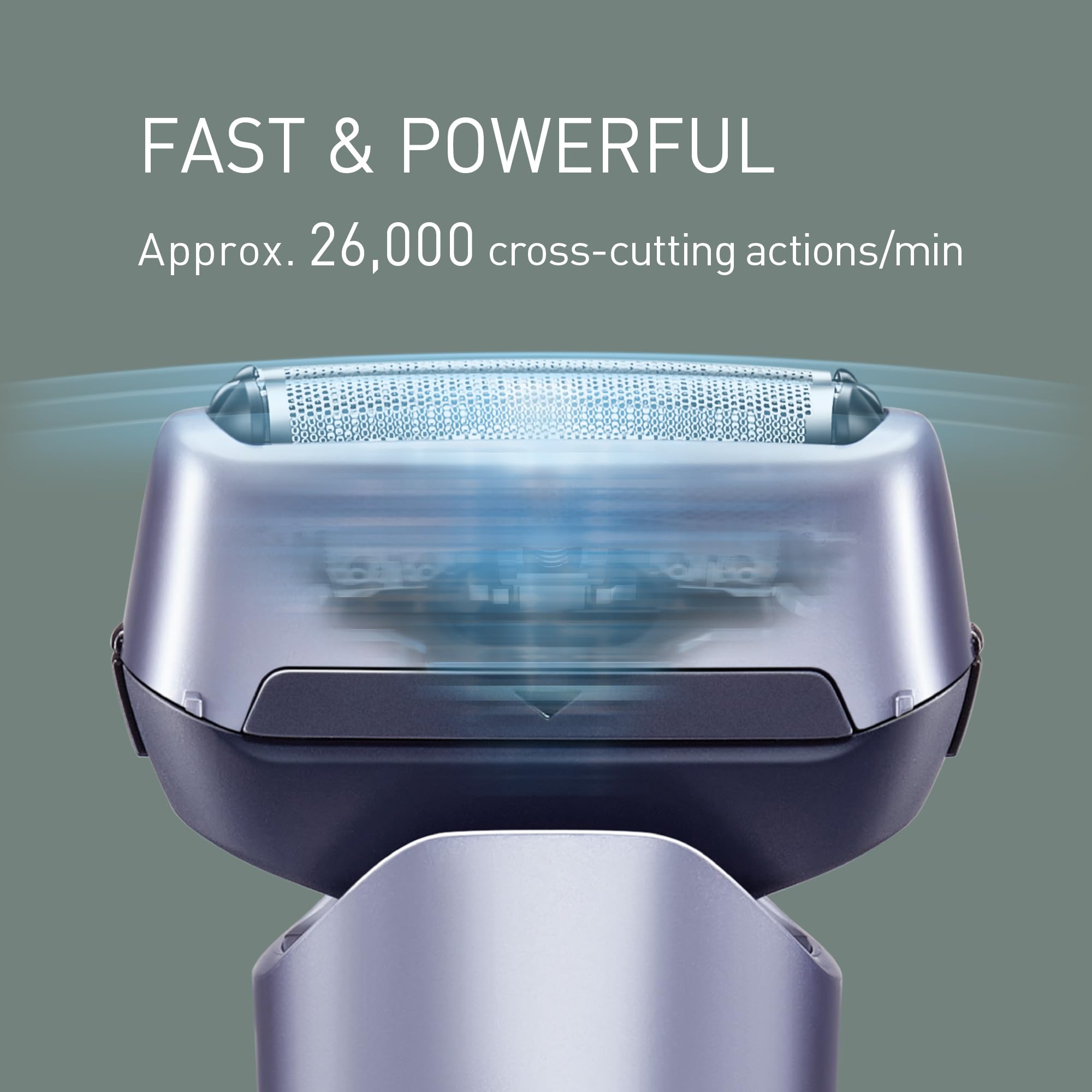 Panasonic Serie 500, ES-ERM3FV503 Serie 500 Rasoio Elettrico Ricaricabile a 3 Lame Wet & Dry, Acciaio Inox Giapponese, Testina Flessibile 10D, IPX7, Ricarica USB-C, Viola