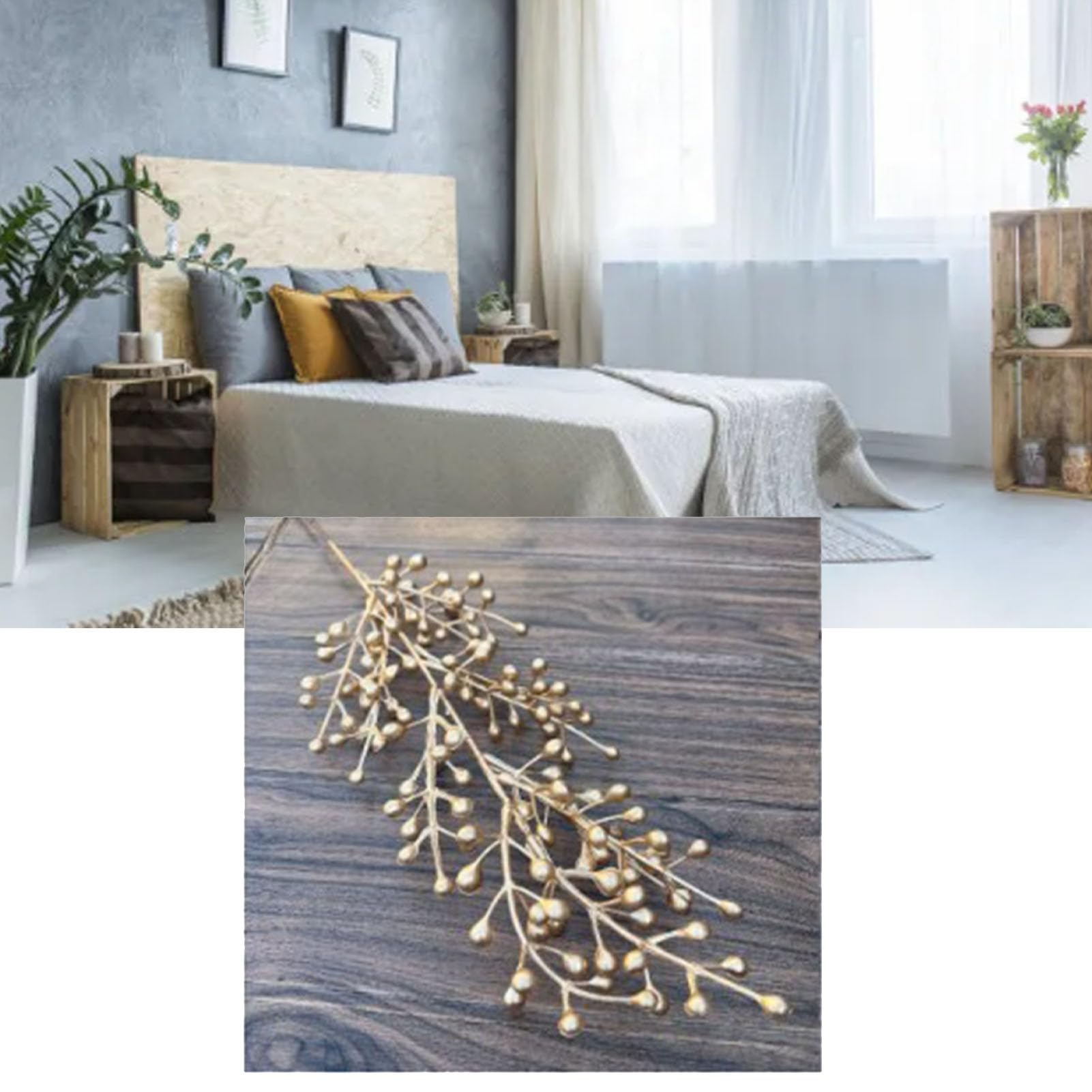 Décoration de feuille artificielle lyrlody, fini les feuilles qui cassent sur table