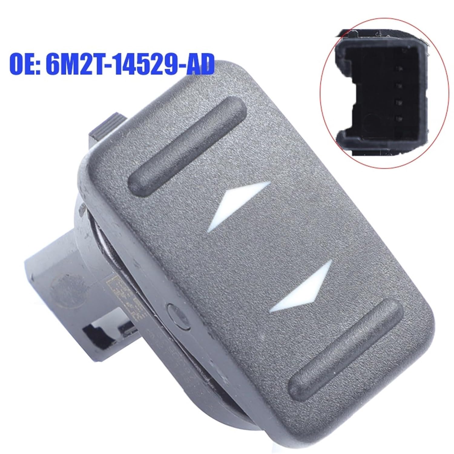 6M2T-14529-AD 6M2T14529AD Passenger Side Power Single Window Switch Compatible with S-MAX 2006 2010 Compatible with Galaxy MK3 Compatible with Mondeo MK4