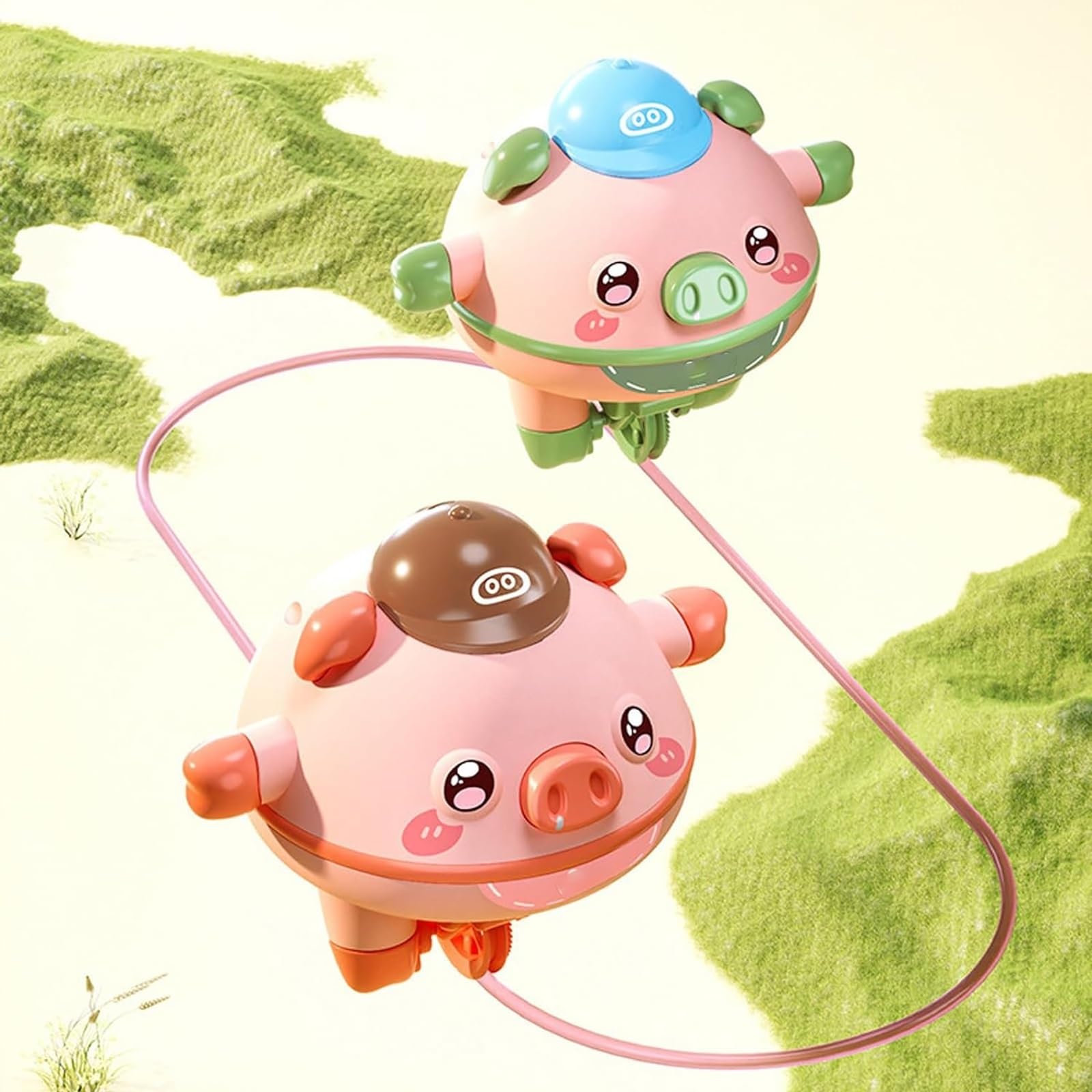 Cute Balanced Pig Toys, Tightrope Walking Tumbler Piglet Unicycle Toy, Amazing Cute Balanced Pig, Roly-Poly Fingertip Gyroscope Balance Robot, Best Gift For Kids/Friends (Color : Pink)