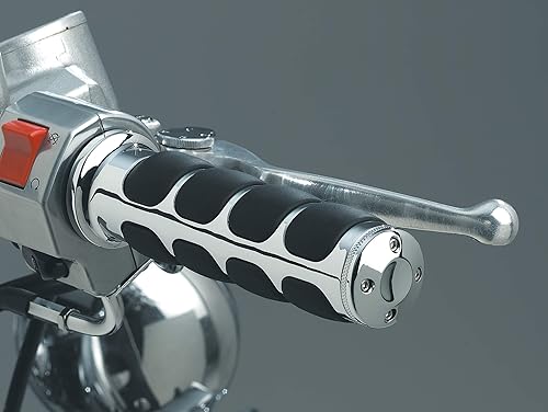 Miniatura 3 de Kuryakyn 6241 Empuñaduras de manillar ISO Premium para acelerador y embrague ajuste universal para motocicletas con barras de 78" de diámetro,