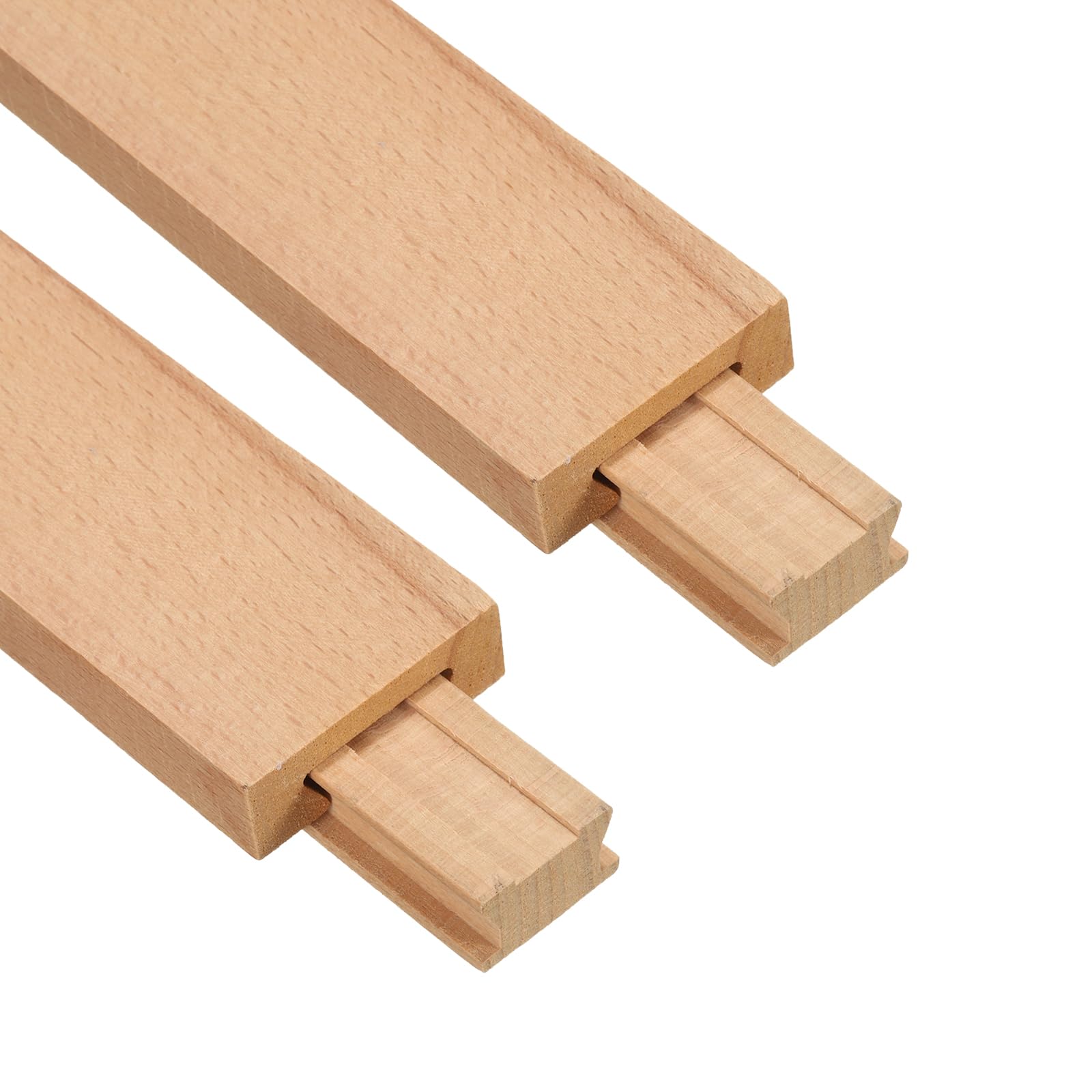 uxcell 1 Set Wooden Drawer Slides, Classic Wood Center Guide Track ...