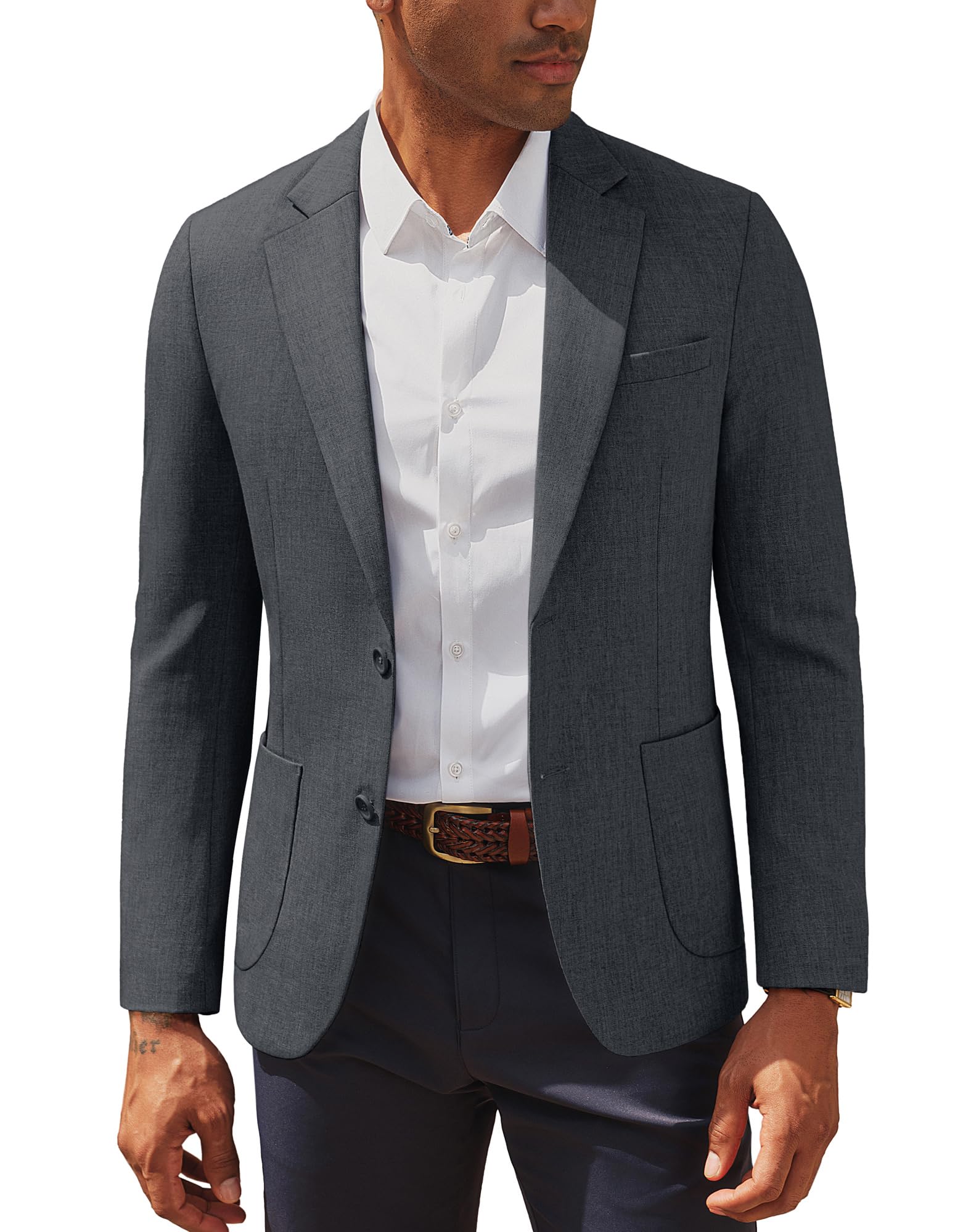 PJ PAUL JONES Sakko Herren Sportlich Slim Fit Blazer Modern 2 Knopfe | X-förmige Slim Fit, Leicht elastisch, Freizeit oder Geschäft