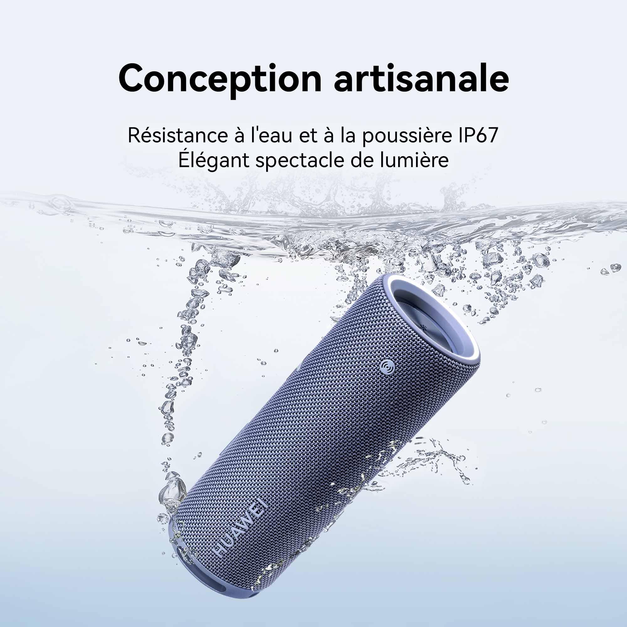 HUAWEI Sound Joy 2, Haut-Parleur Bluetooth Portable, Lecture 26 Heures | Système Sound à Quatre unités, IP67 résistant à la poussière et à l'eau, Spectacle de lumières stéréo et élégant