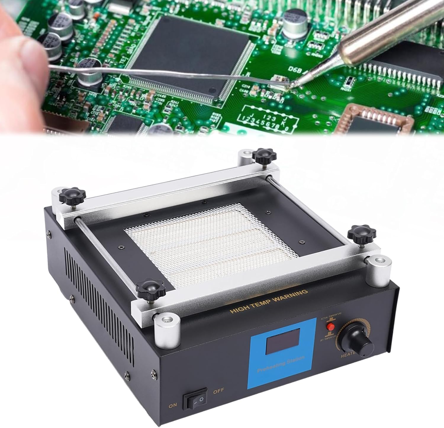 450W /110V 853A Preheater BGA Rework Station Preheating Digital Display Station Preheater bga Rework Station Preheating Oven Station Preheating Station Hot Plate Preheating Oven Welder