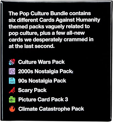 Miniatura 3 de Cards Against Humanity Paquete de cultura pop  6 paquetes temáticos populares + 10 tarjetas totalmente nuevas